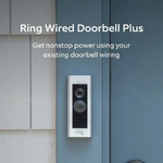 Ring - Wired Doorbell Plus Smart Wi-Fi Video Doorbell - Satin Nickel $45.99