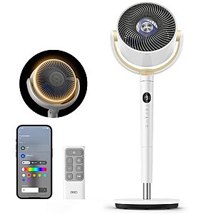 DREO Smart Fan for Bedroom, 9 Speeds, 6 Modes, 20dB, 8H Timer, Wi-Fi/Voice/Alexa - $116.89 + Free Shipping