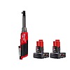 M12 FUEL 12V Lithium-Ion 1/4 in. Brushless Cordless Ratchet Extended Reach High Speed Ratchet with (2) 3.0 Ah Batteries $209