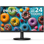 Philips New 24 inch Frameless Full HD (1920 x 1080) 100Hz, 241V8LB $75 + Free shipping w/ prime