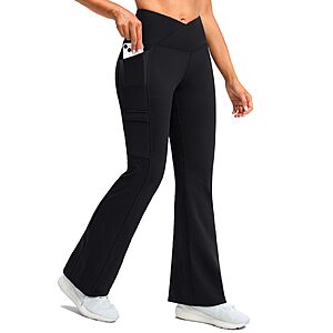 G Gradual Women’s Fleece-Lined Flare Pants w/ Pockets (Various Colors & Sizes) – $19.79