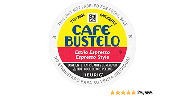 Café Bustelo Espresso Style Dark Roast Coffee, 96 Keurig K-Cup Pods (YMMV) - $29.09