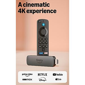Amazon Fire TV Stick 4K Plus (newest model) with AI-powered Fire TV Search, Wi-Fi 6, Alexa+ $25 $24.99