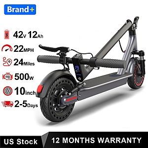 10" AOVOPRO 500W Foldable Electric Scooter $127.75 + Free S&H