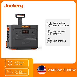 Jackery Explorer 2000 Plus Portable Power Station 2042.8Wh 3000W $890 + Free S/H