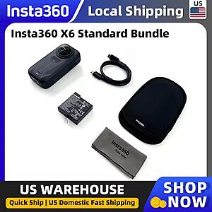 Insta360 X6 Standard Bundle 8K 50fps 360° Camera $613 + Free S/H