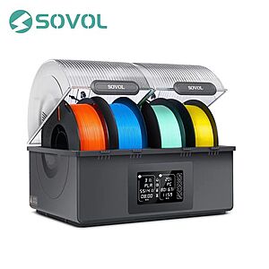 Sovol SH03 Dual Chamber 4 Spool 3D Printer Filament Dryer Box (up to 85°C) $79.50 + Free S&H
