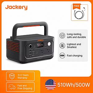 Jackery Portable Power Station Explorer 500 v2 (Newest) w/ 5m Extension Cord $245 + Free S/H