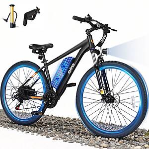 26" Qlife Race Adult 7.8Ah Electric Mountain Bike (Black) $261.30 + Free S&H
