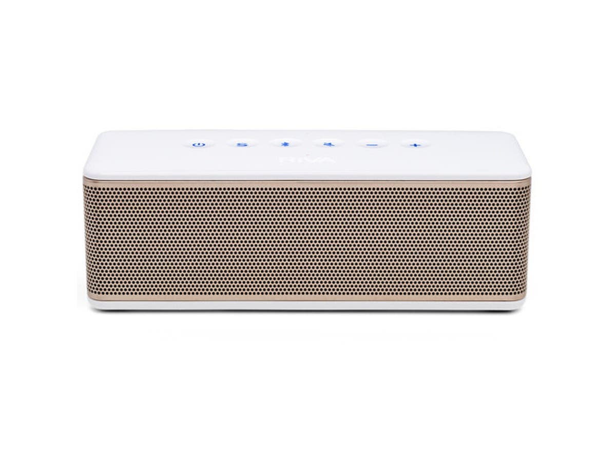 RIVA Audio S Bluetooth Wireless Speaker - White/Silver - RS01S (refurbished) $55
