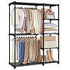 SONGMICS Portable Closet, Freestanding Closet Organizer, 44.1 x 16.9 x 65 Inches, Black  $29.97 + F/S With Prime