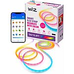 WiZ Neon Smart Flex Strip – 16.4ft (2x8.2ft), 16M Colors, White Shades, Dynamic Scenes, Wi-Fi, Voice/App Control $37