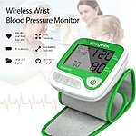 Wrist Blood Pressure Monitor with Heart Rate Detection and Memory Function LCD Display Automatic Home Use for iPhone and Android for $18.74 AC