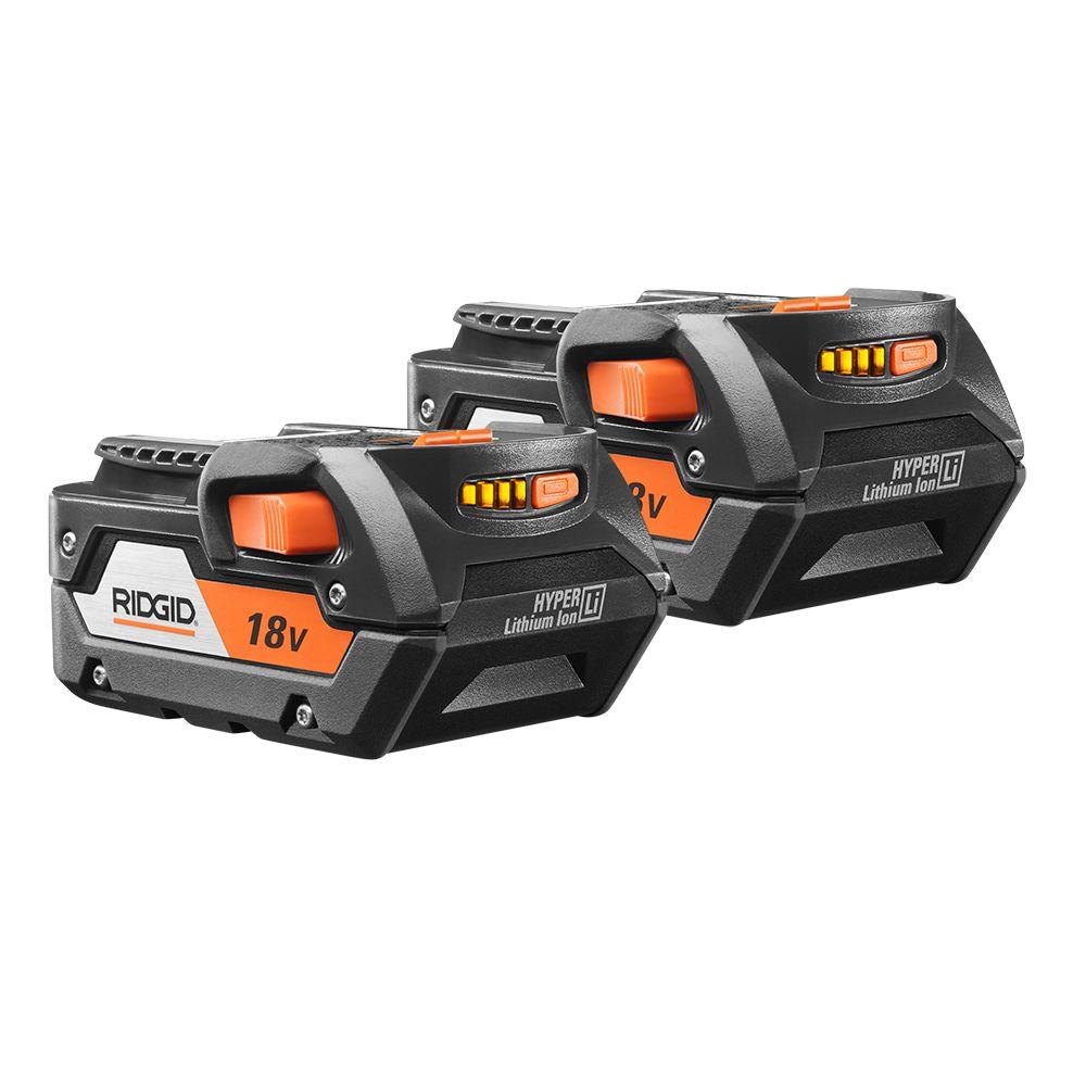 YMMV $79 In-Store RIDGID  18-Volt Lithium-Ion 4.0 Ah Battery 2-Pack