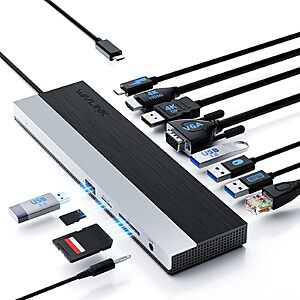 WAVLINK USB-C Docking Station 3 Monitors $19.5 (50% off at checkout)