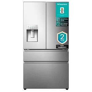 Hisense 25.6-cu ft 4 -Door 36-in Wide French Door Refrigerator w/ Ice Maker Water and Ice Dispenser(Stainless Steel) $1399