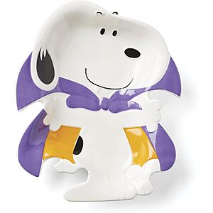 Lenox Candy Dish, The Great Pumpkin Figural Treat Dish, Handwash Only, Durable Porcelain Dish Tray, Halloween Decor Indoor, Snoopy Design *YMMV* $11.61 w/ Coupon!