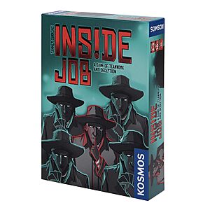 Select Accounts:Inside Job | Social Deduction Game | Card Game | Family Games | Kosmos | 2-5 Players | Spy Games | Fast-Paced $10.45 w/ Coupon!Ships FREE w/ Amazon Prime