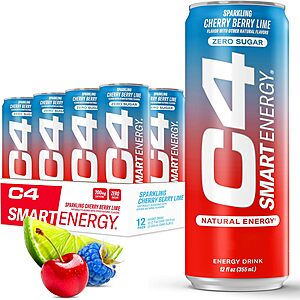 Select Accts: 12-Pack 12-Oz Cellucor C4 Smart Energy Drink (Cherry Berry Lime) $9 w/ S&S