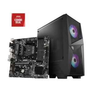 MSI B450M PRO VDH MAX AM4 Micro ATX Motherboard Forge 100R Mid