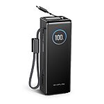 EF ECOFLOW Rapid Power Bank, 25,000mAh, 100W Built-in and Retractable Cables $94.49