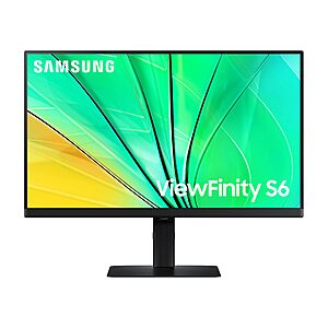 SAMSUNG 24" ViewFinity S6 (S60D) QHD Monitor 100Hz HDR10 w/ HDMI DisplayPort USB-A $200 + free shipping $199.99