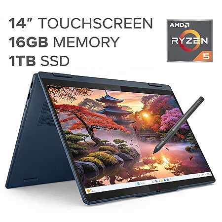 Lenovo IdeaPad 5 14" Touchscreen Laptop AMD Ryzen AI 5 340 16GB DDR5 1TB SSD+free shipping $494