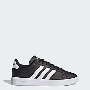 adidas men GRAND COURT 2.0 SHOES (Black/White) $19 + free shipping