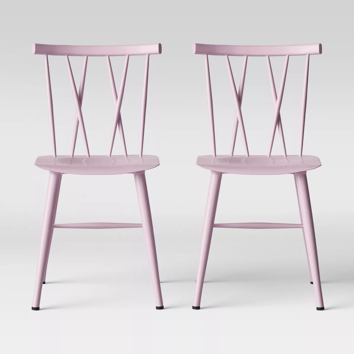 Set of 2 Project 62 Becket Metal X Back Dining Chairs (Blush) 60.50 or Less w/ Target Circle