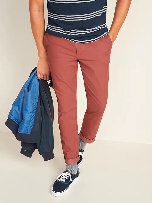 Men's Old Navy Chino Pants: Straight Go-Dry Cool Hybrid or Slim Ultimate Built-In Flex Chino Pants $11.25 + Free Curbside Pickup