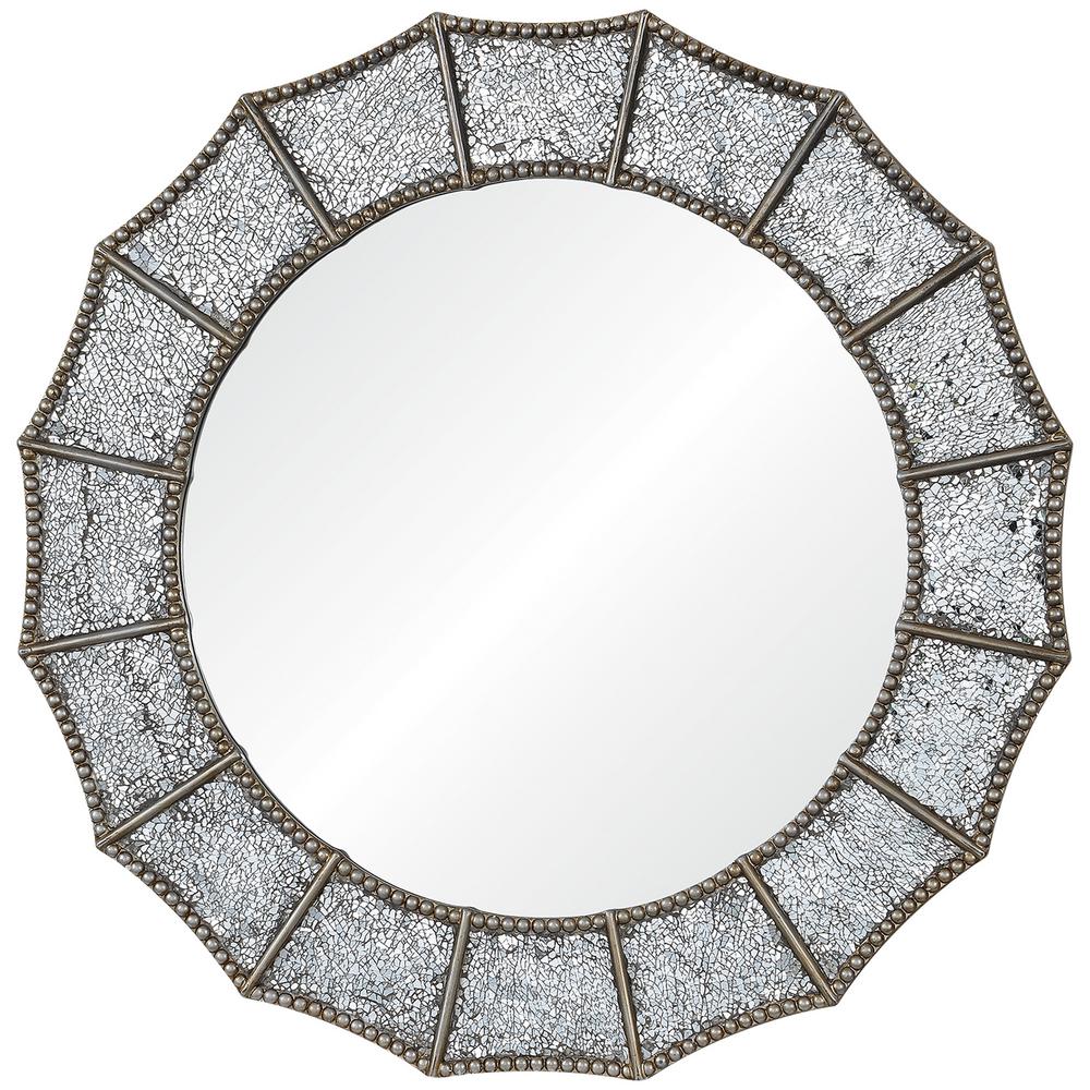 Home Decorators Collection 32-in. Round Silver Antiqued Glam Mirror $92.13 + Free S/H