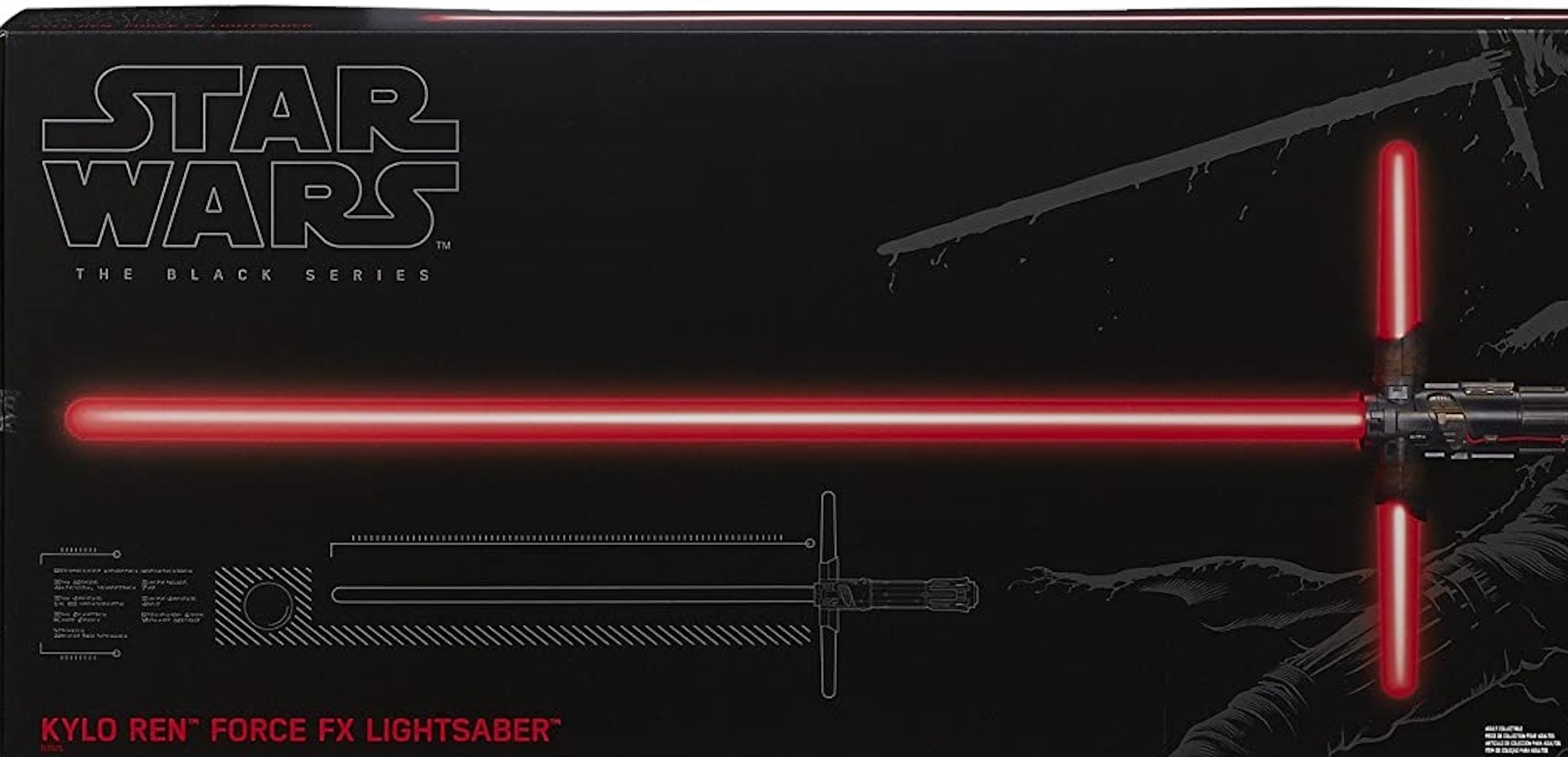 Star Wars The Black Series Kylo Ren Force FX Deluxe Lightsaber $108.60 + Free Shipping w/ Prime