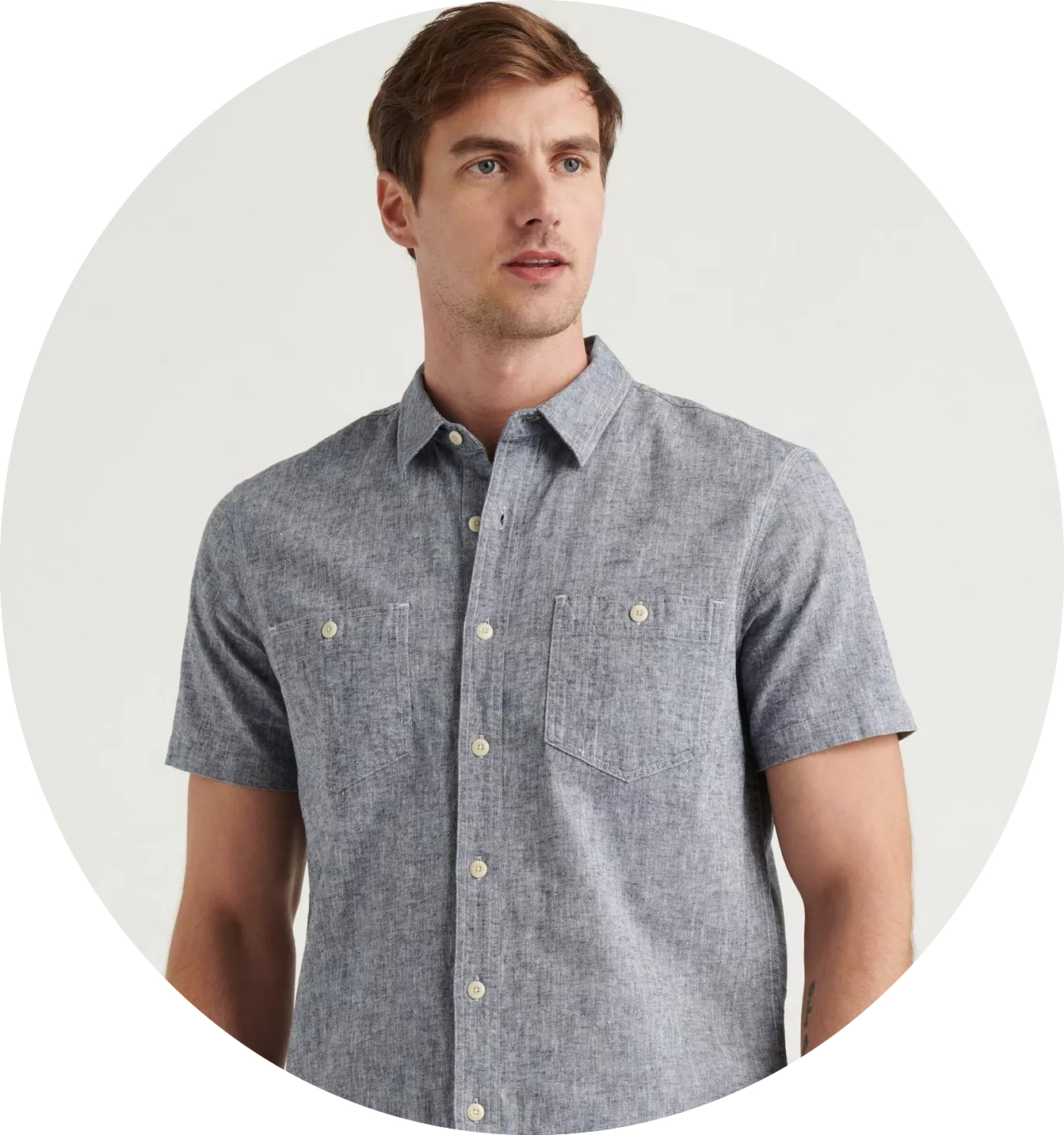 Lucky Brand: Men's Linen Short-Sleeve Jaybird Shirt $15 + Free S/H