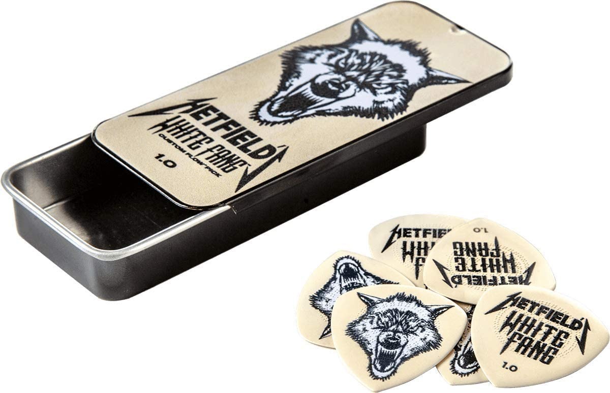 Dunlop James Hetfield White Fang Pick Tin w/ Six 1.00mm Custom Guitar Picks $9.90 + FS w/ Prime or orders of $25+