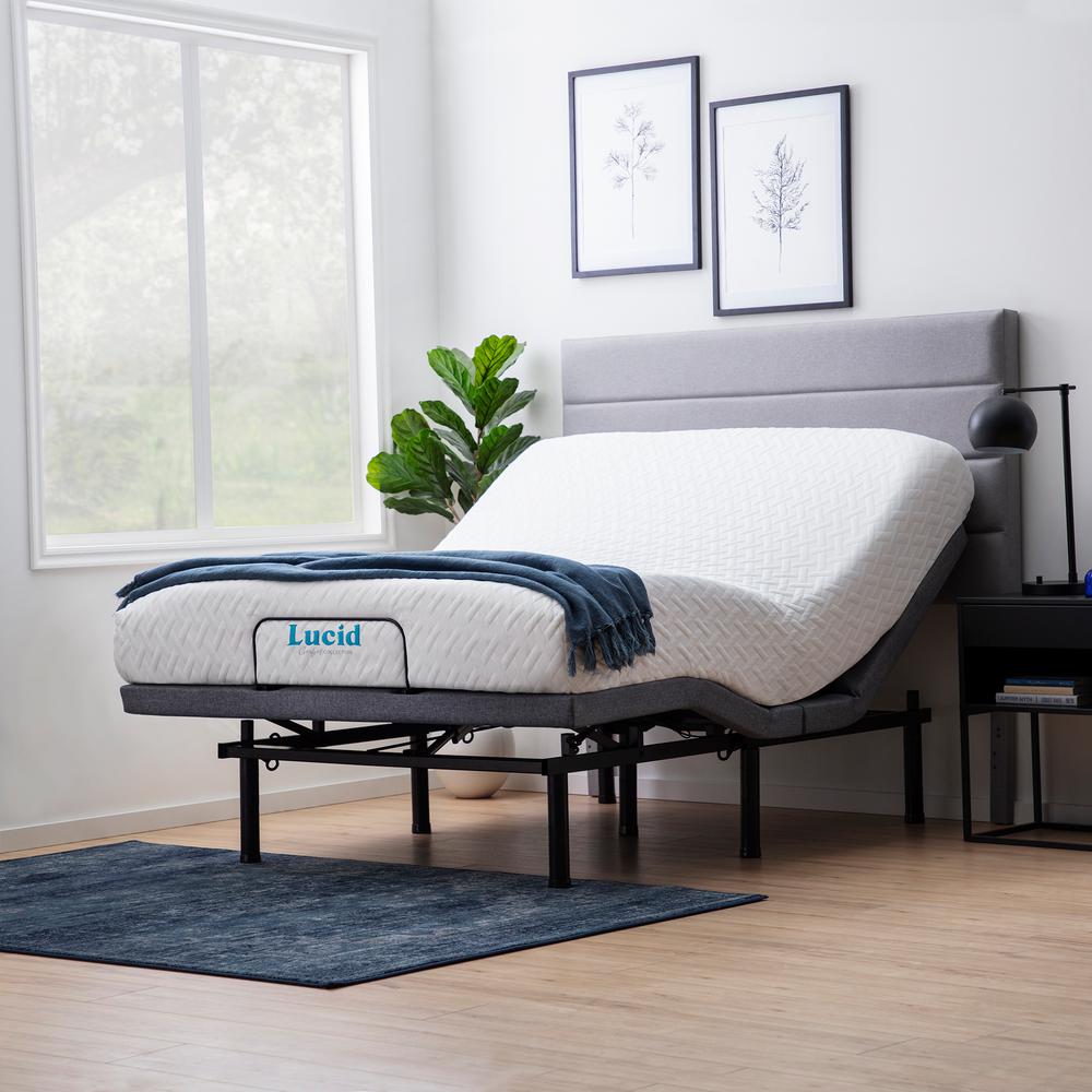 Lucid Comfort Collection Premium Adjustable Bed Base (Black) from $479 + FS