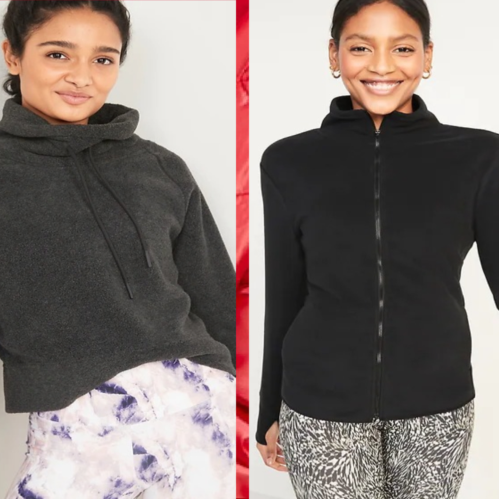 Old Navy Women's Microfleece Jackets & Pullovers $8, Girls' Micro Performance Fleece Sweatshirt $6 + FS