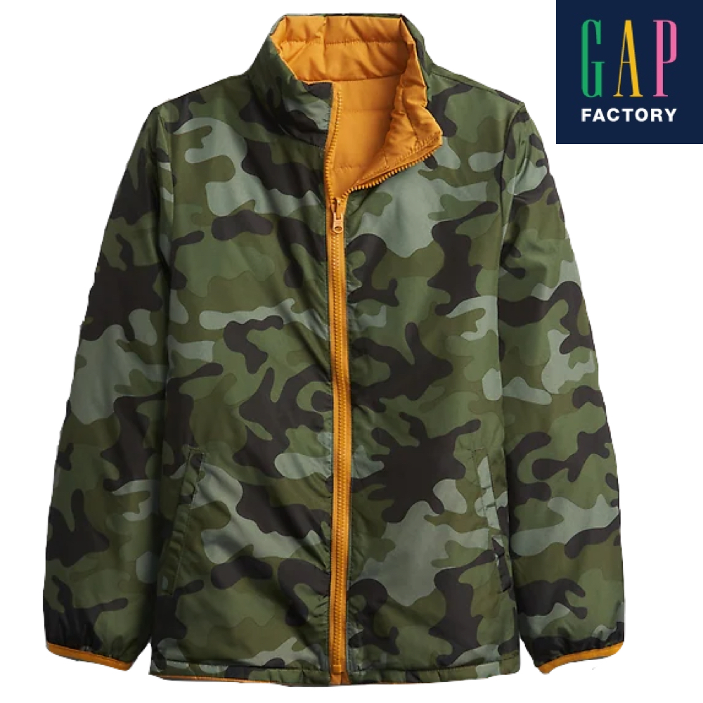 Gap Factory Boys' ColdControl Reversible Puffer Jacket $17.85, Girls' Smoked Romper $6, Destructed Shortalls $11.67 + FS