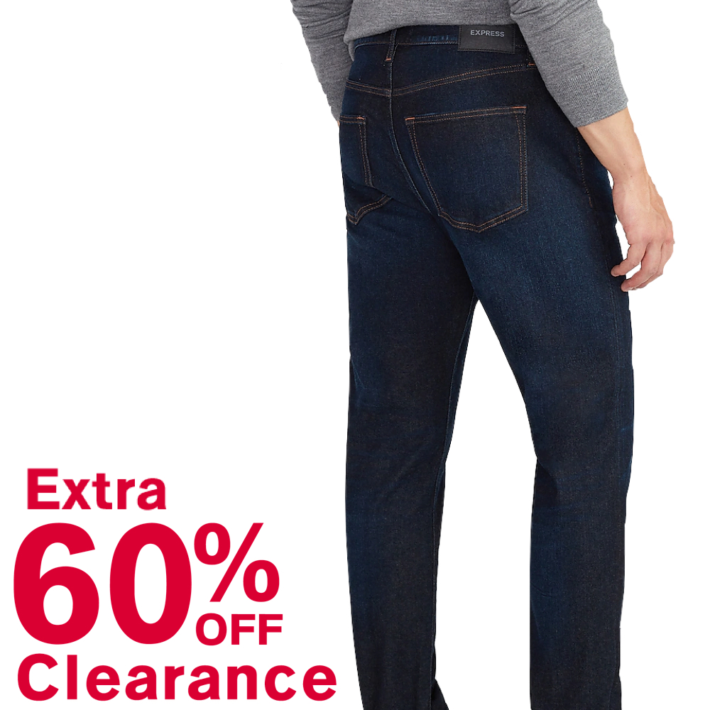 Express.com  Men's Supersoft Hyper Stretch Jeans - select sizes $24 + FS on $50+ [expires Midnight 12/5]
