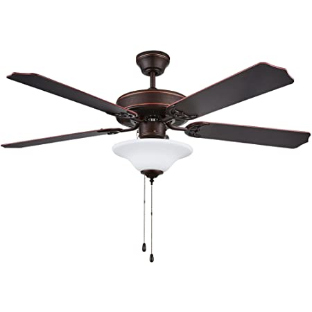Concord 52-in Heritage Square 5-Blade LED Indoor Ceiling Fan w/ Light Kit (Oil Rubbed Bronze) $65.81 + FS