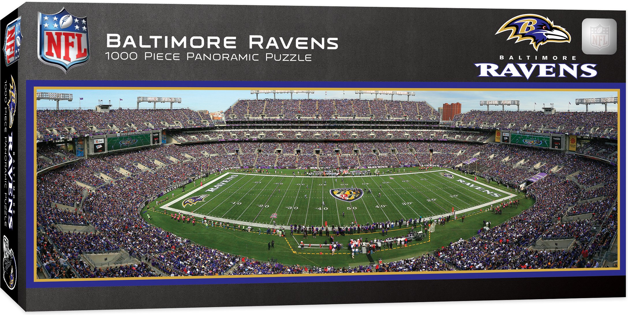 MasterPieces 1000-Pc Baltimore Ravens Stadium Panoramic Jigsaw Puzzle $9.95 + FS w/ Prime
