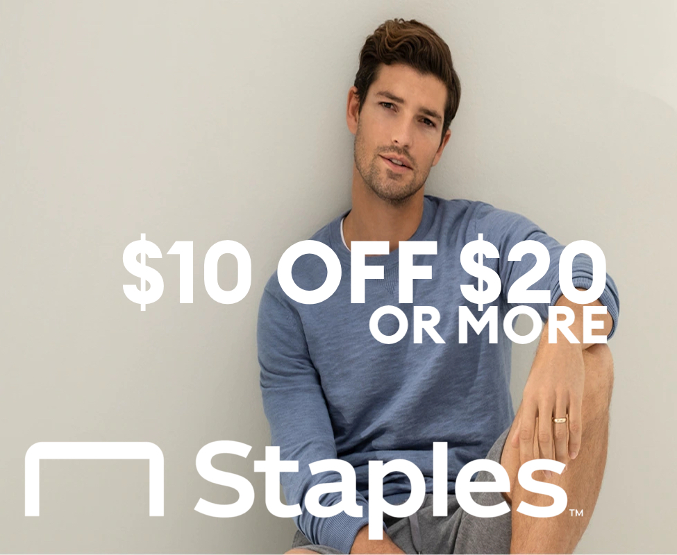 Staples $10 OFF $20+ Select In-Store Purchases Expires 4/2 ...
