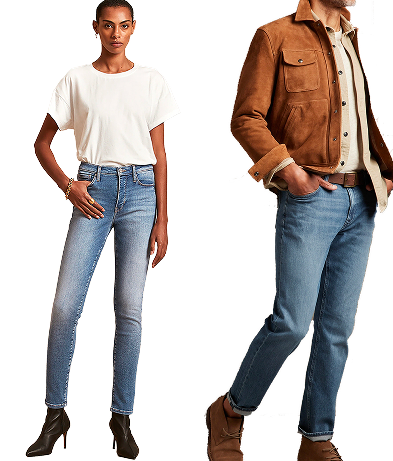Banana Republic: Women's High + Skinny Super Stretch Jeans $13.60 | Men's Organic Jeans $22.10, Cotton-Linen Dockside Pants $25.50 + FS from $42.50+