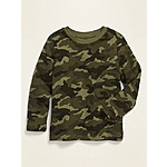 Old Navy Toddler: Printed Long-Sleeve Tee $2.22, Karate Camo-Print Skinny Jeans $8.90, Girls' Funnel-Neck Pullover $3.75 &amp; MORE + 2.5% in Slickdeals Cashback + Free Curbside Pickup