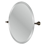Bath Mirrors: 24-in Glacier Bay Estates (Oval) $22.50, Home Decorators 30 x 30-in Hazelton Beveled $56, 24-1/4 W x 30-3/4-in H Foremost Avondale (Arched) $60+ FS