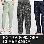 Extra 60% Off Clearance: Women's Cargo Utility Joggers $6.40, Pull-On Pants $6 &amp; More + Free S&amp;H Orders $50+ (pre-discount)