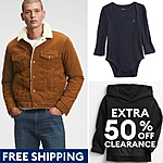 Gap Factory: Extra 50% Off Clearance: Men's Sherpa-Lined Denim Icon Jacket $22.50 &amp; More + Free S/H