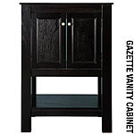 Home Decorators Vanity Cabinets: 24-in Gazette Espresso $152.55, Grey $154.50, 48-in Ashburn $364 + FS