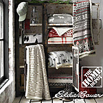 Eddie Bauer 50 x 60-in Reversible Sherpa Throw Blankets: San Juan Oyster $13.80, Trailhead Plaid Red $14.05 and MORE + FS