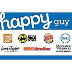 Happy Gift Cards on Sale at Staples (Online)
