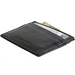 Alpine Swiss Minimalist Slim Thin Leather Front Pocket Wallet $5 or Less w/ Free Shipping And More